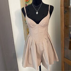 Princess Polly Beige Malcom Romper Dress